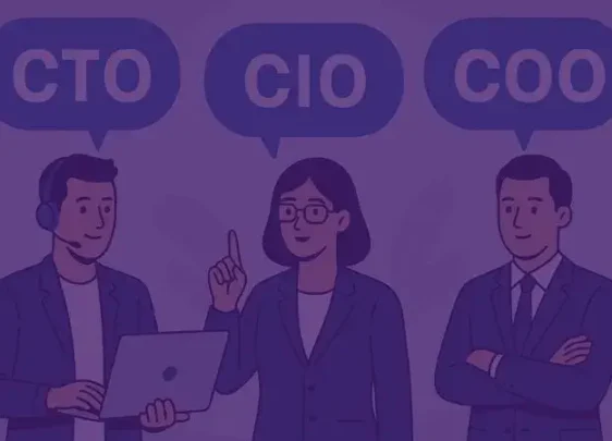 ¿Cuál es la diferencia entre CTO, CIO y COO?